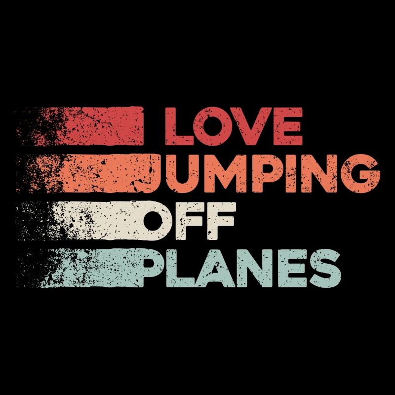 Fallschirmspringen Leidenschaft Design. Perfektes Adrenalin-Geschenk