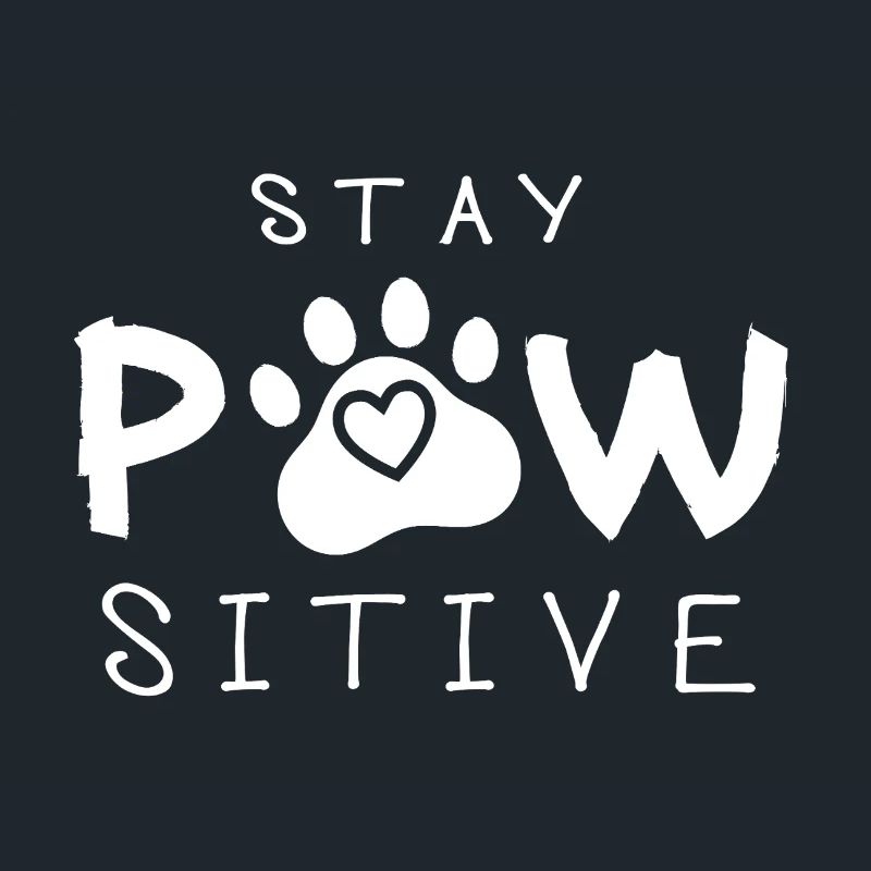Reste Pawsive, Jeu de mots animal, Reste positif, Patte,