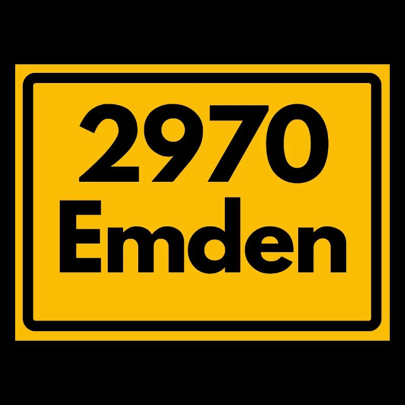 ALTE POSTLEITZAHL PLZ RETRO ⚓ 2970 Emden Moin moin
