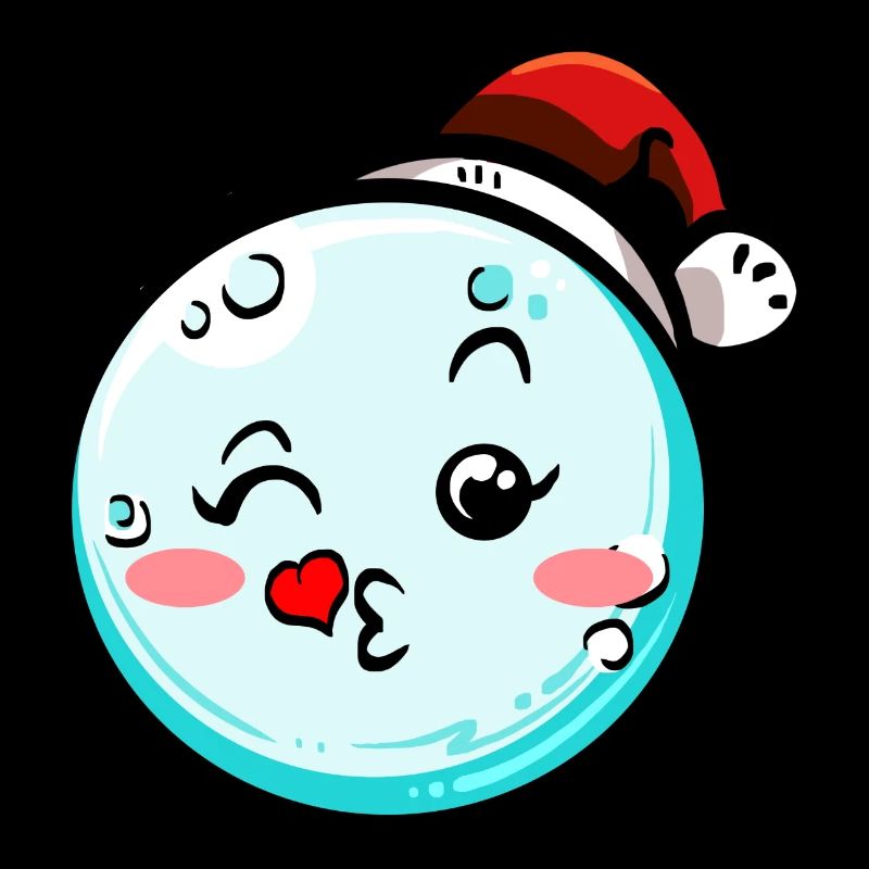 Boule de neige avec chapeau de Noël #7/9