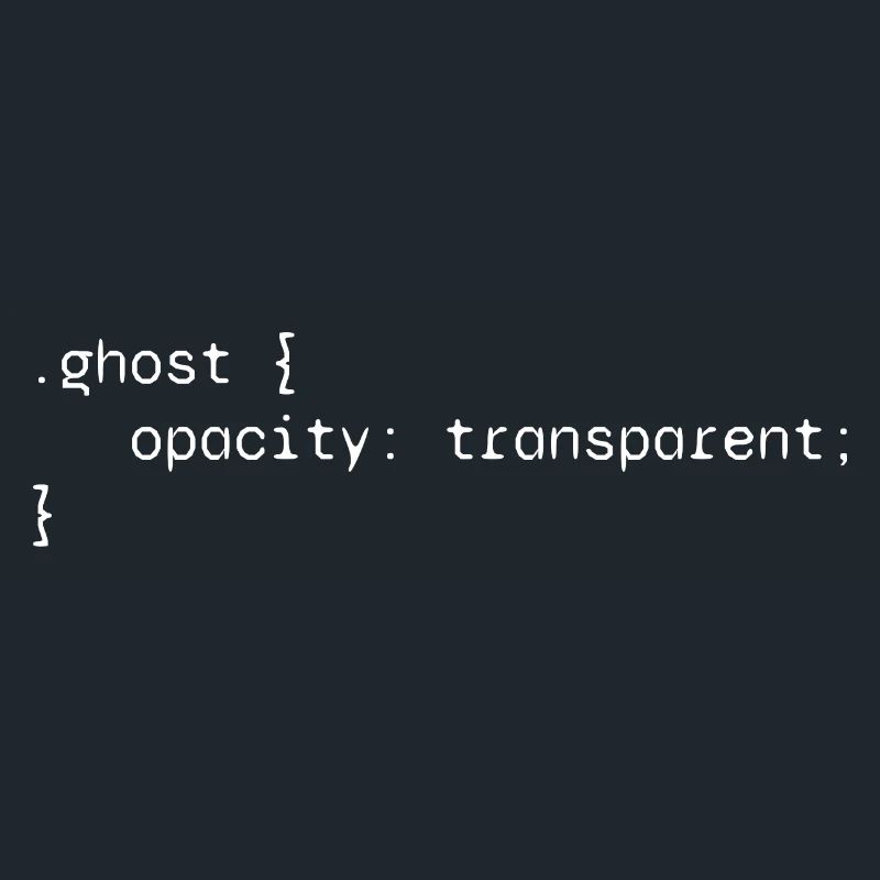 Ghost web developer funny humor