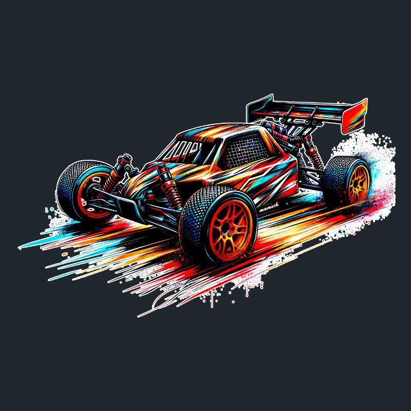 RC-Buggy - Farbsplash
