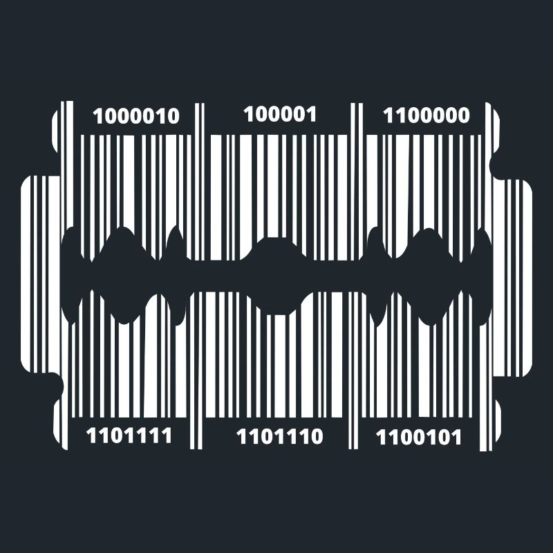 Razor blade with code