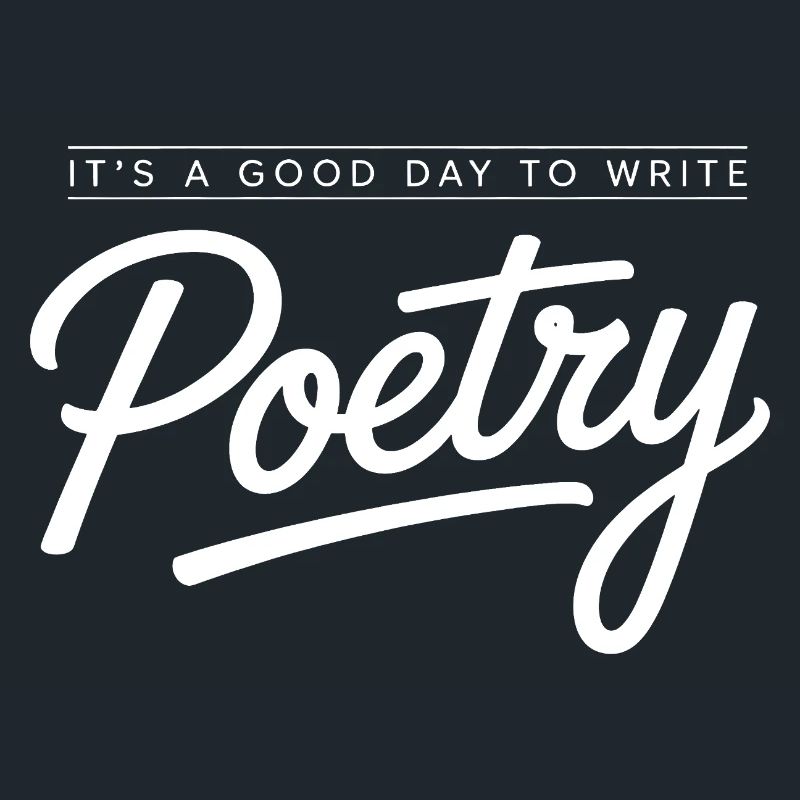 Poetry Script Monochrome Tee