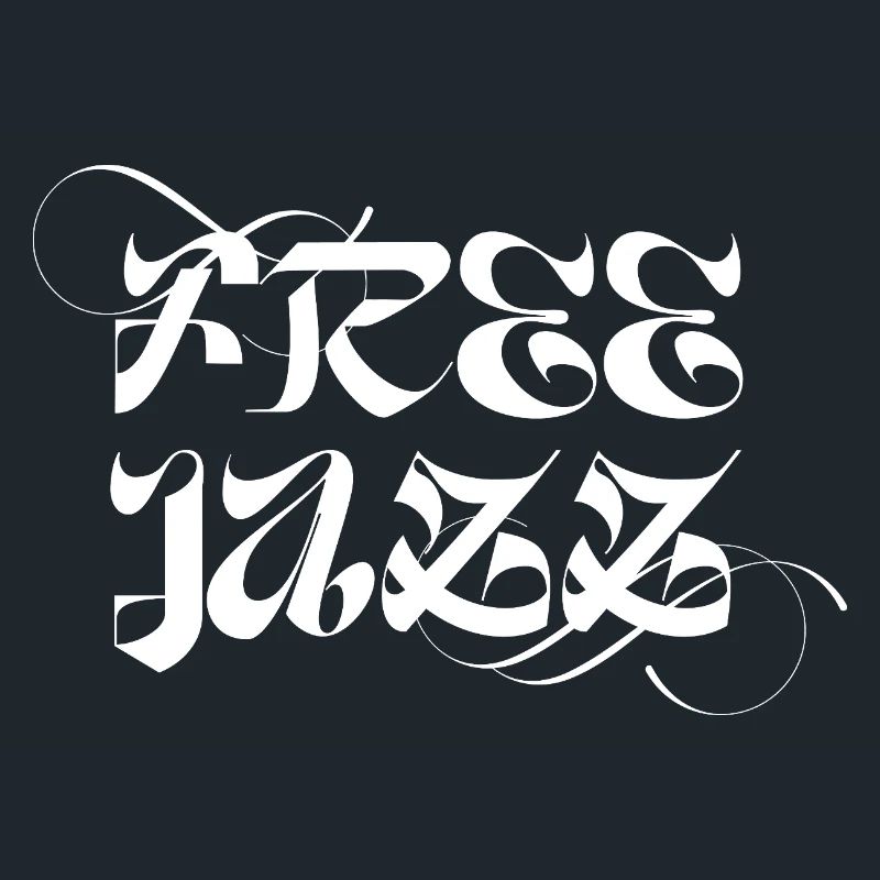 Conception typographique de jazz libre