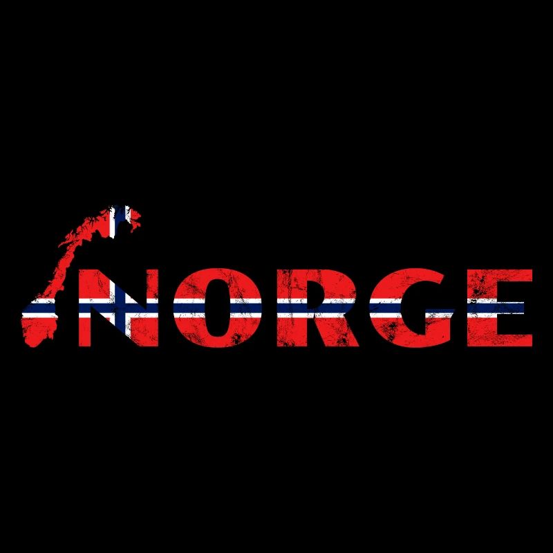 Norge Drapeau de la carte norvégienne
