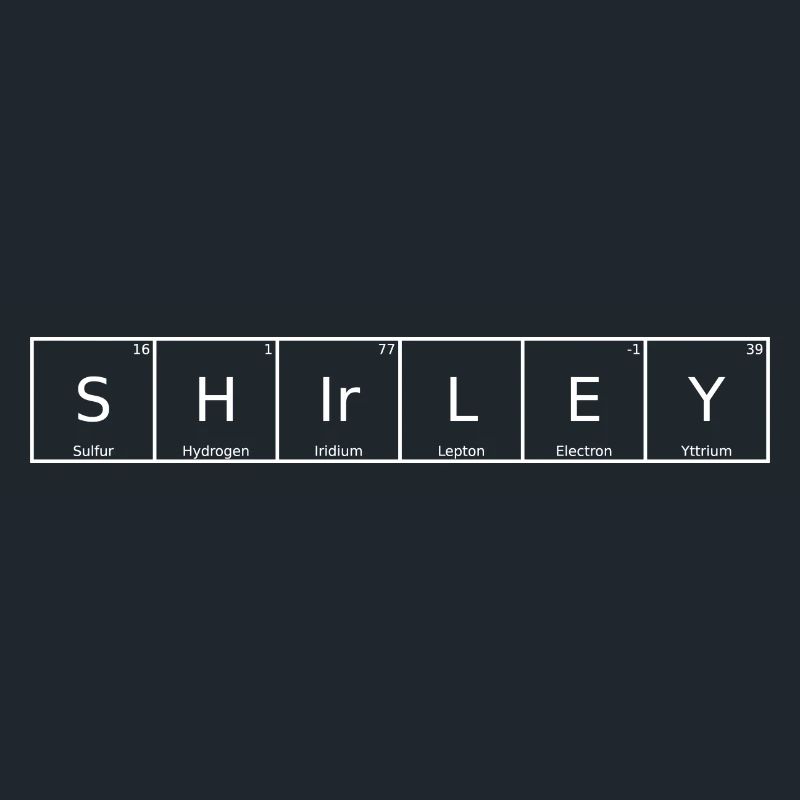 Shirley Name First Name Chemistry Periodic Table Element