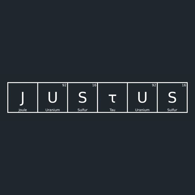 Justus Surname First Name Chemistry Periodic Table Elements