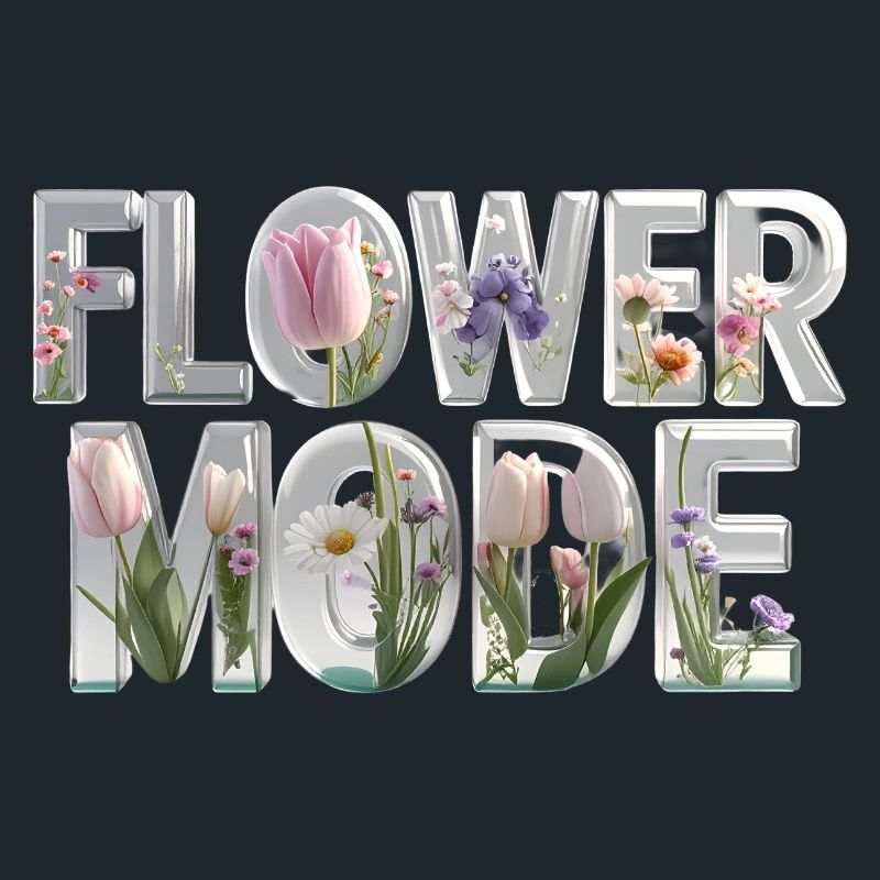 MODE FLEUR – Des lettres 3D pleines de fleurs