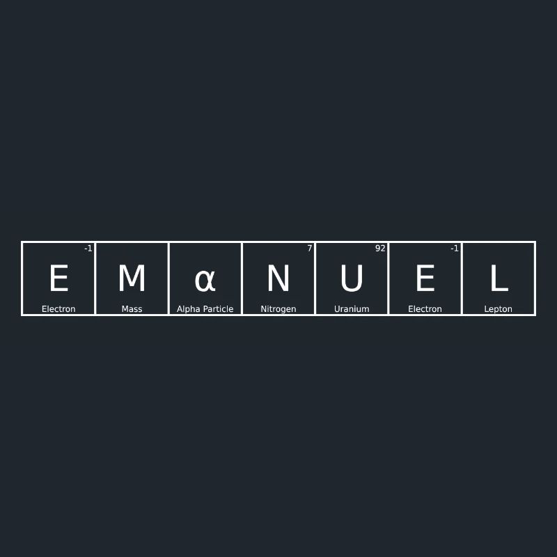 Emanuel Name First Name Chemistry Periodic Table Element