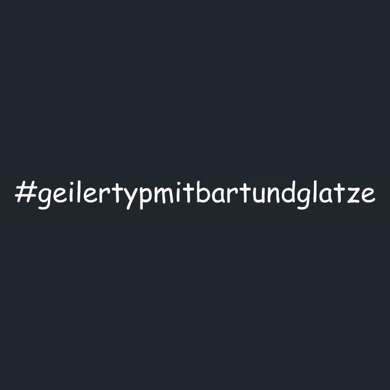 Geiler Typ Mit Bart & Glatze Glatzkopf Bartträger