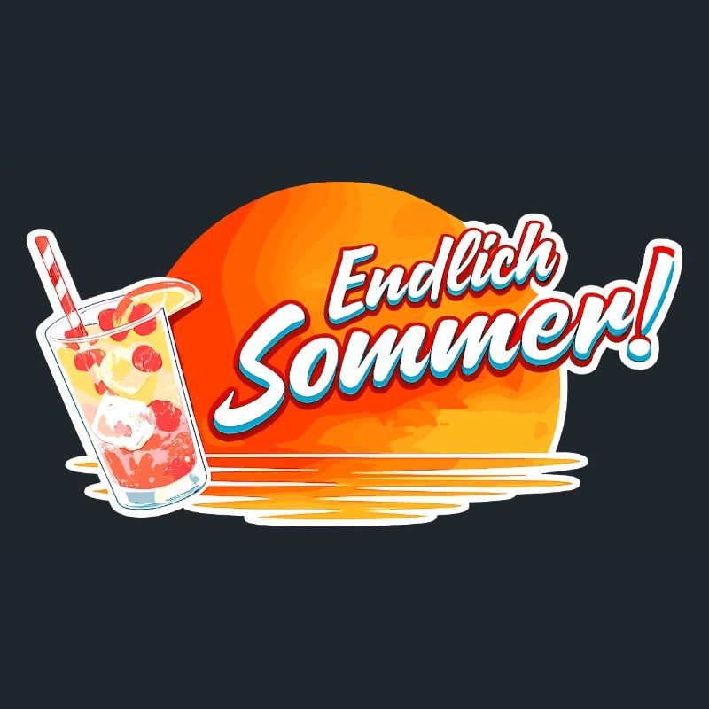 Finally Summer Sun Drink Graphic