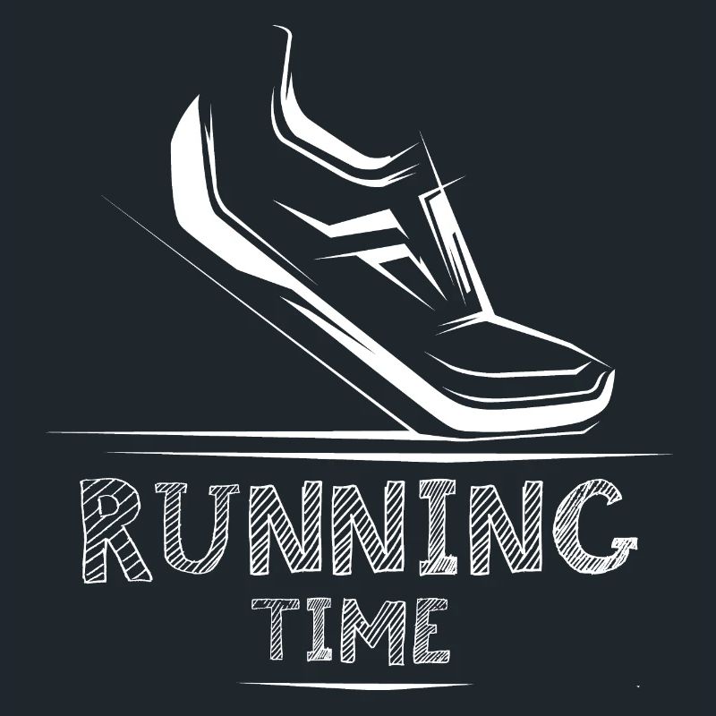 Icône de temps de course Icône d’illustration de chaussure de coureur