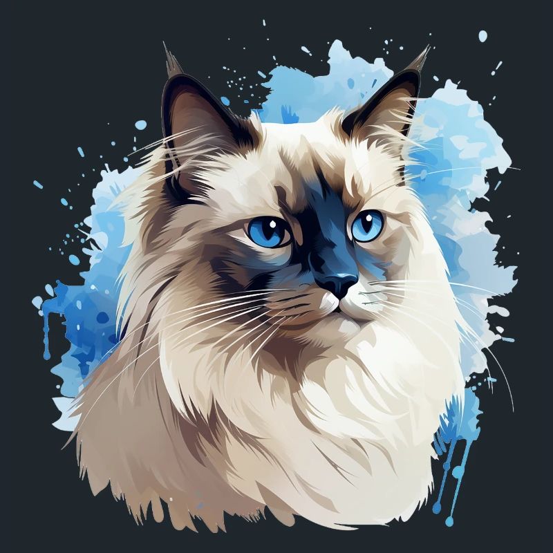 Cat Head Sacred Birman