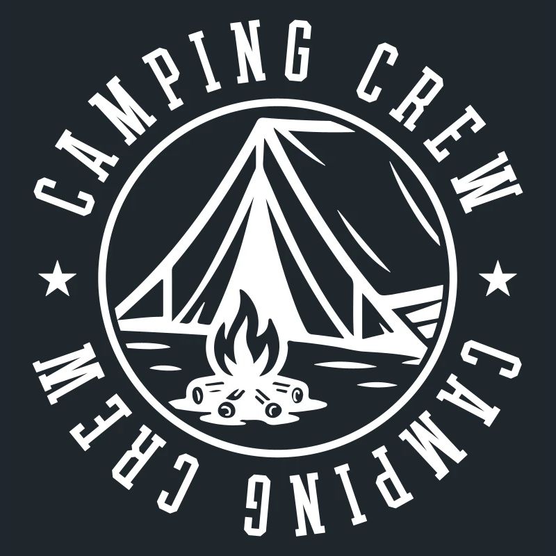 Camping Crew Tent Campfire