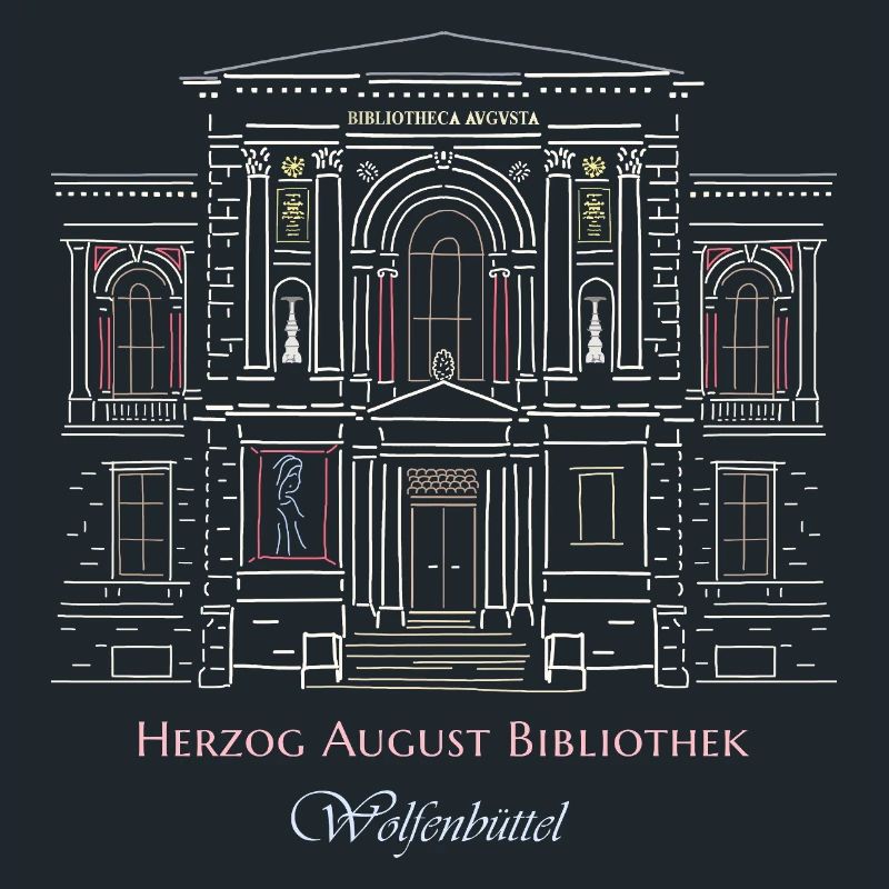 Wolfenbüttel, library hand-drawn