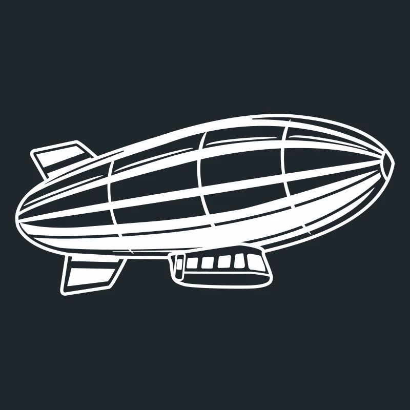 Silhouette de dirigeable Zeppelin