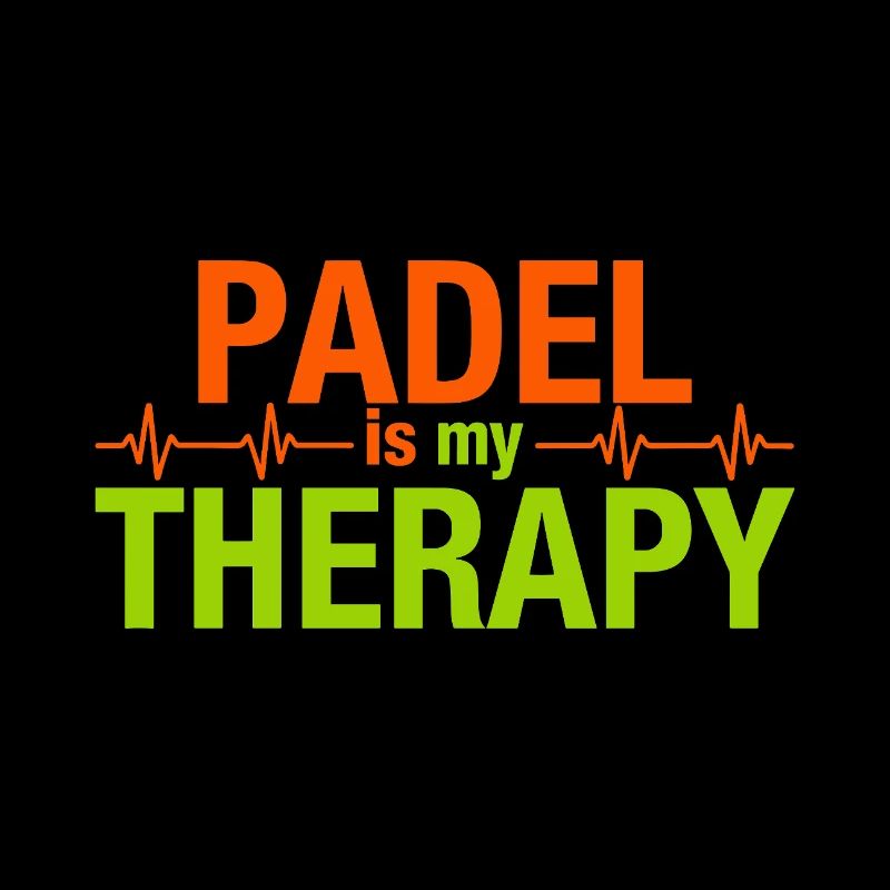 Padel is my therapy Herzschlag Sport Statement