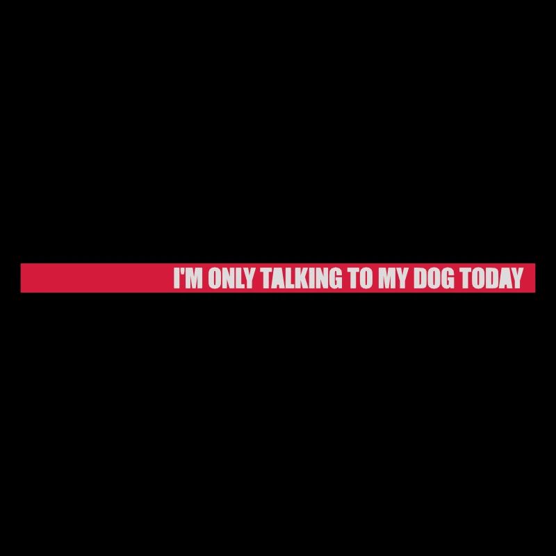 only talking to dog