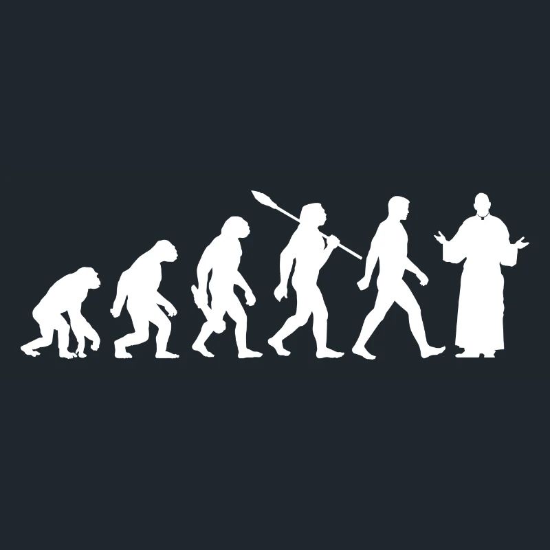 Evolution - Pfarrer - Kirche - Religion