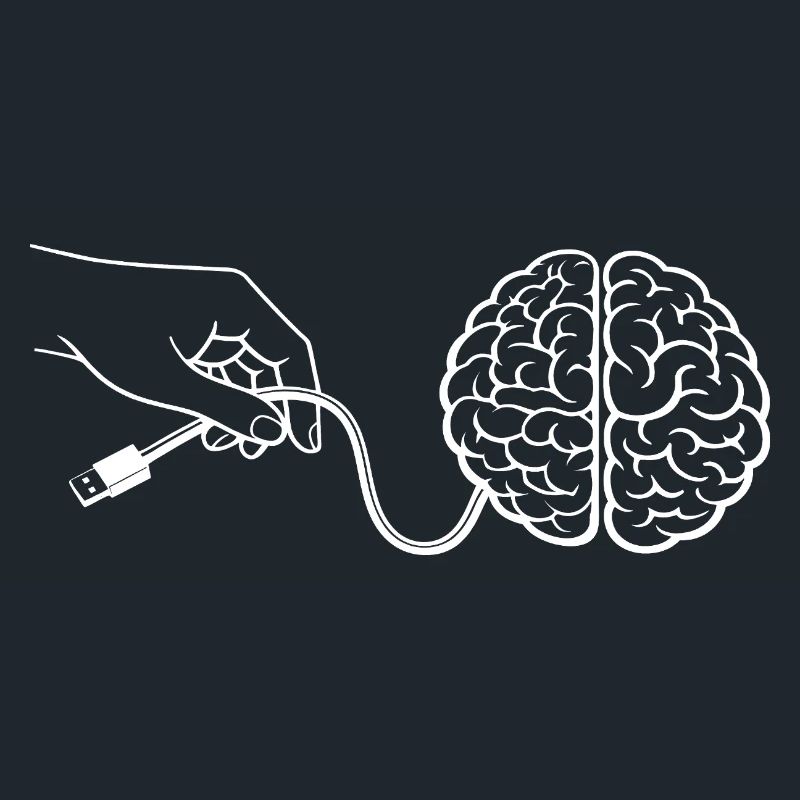 Brain Head Cable Connector Artificial Intelligence