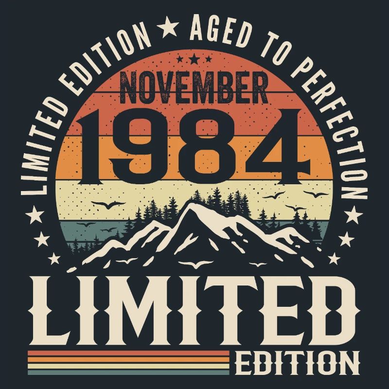 November 1984 Einzigartiger Retro-Geburtstag