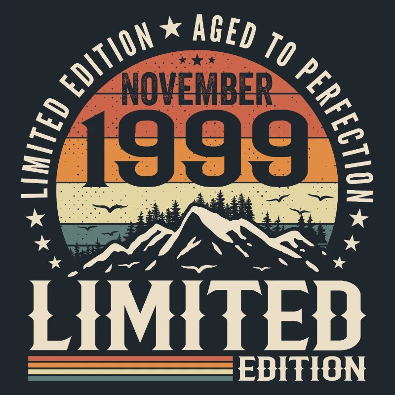 November 1999 Einzigartiger Retro-Geburtstag