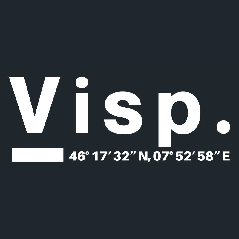 Viège Coordonnées Suisse Valais Visper Visperin