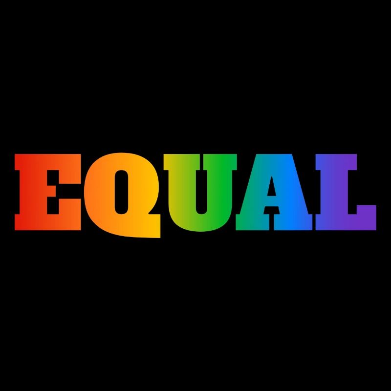 EQUAL RAINBOW TEXT