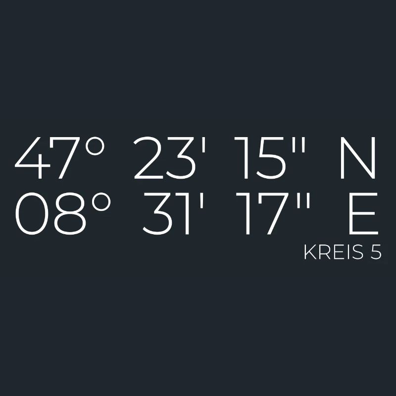 Coordinates District 5 Zurich