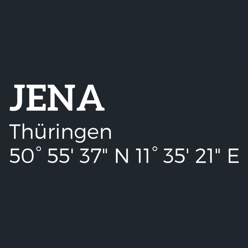 Iéna, Thuringe les coordonnées