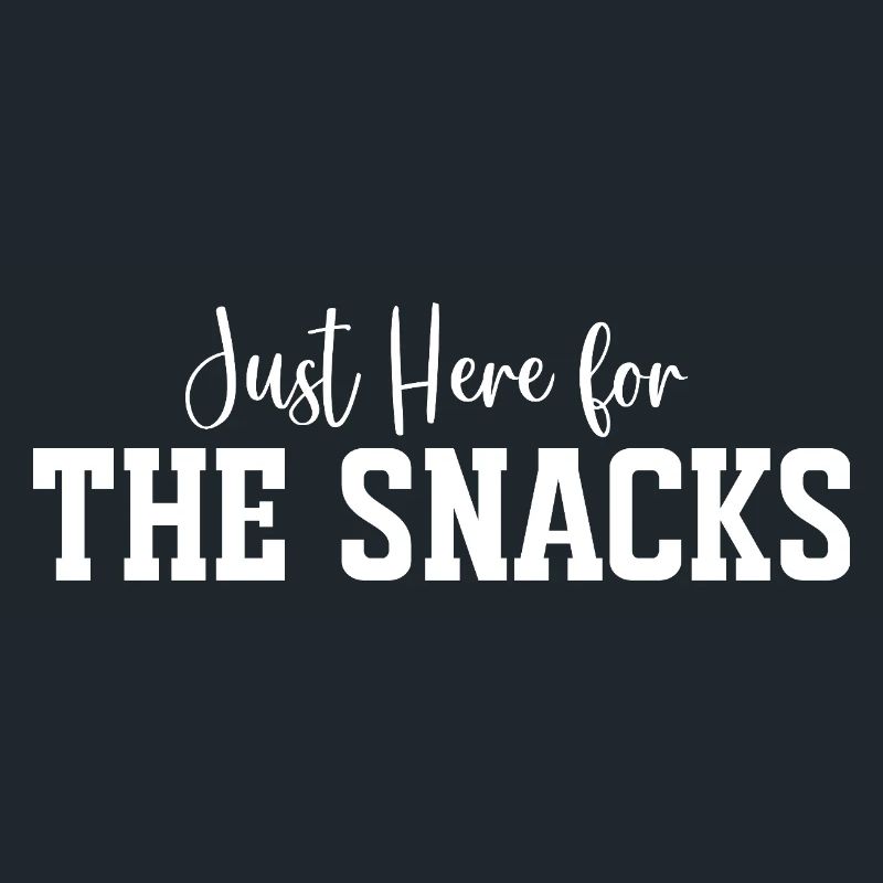 Snack Time Bold Typography Tee Print
