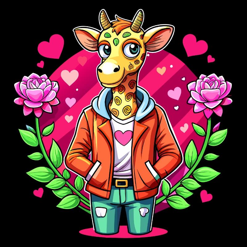 Giraffen-Parade: Coole Giraffe