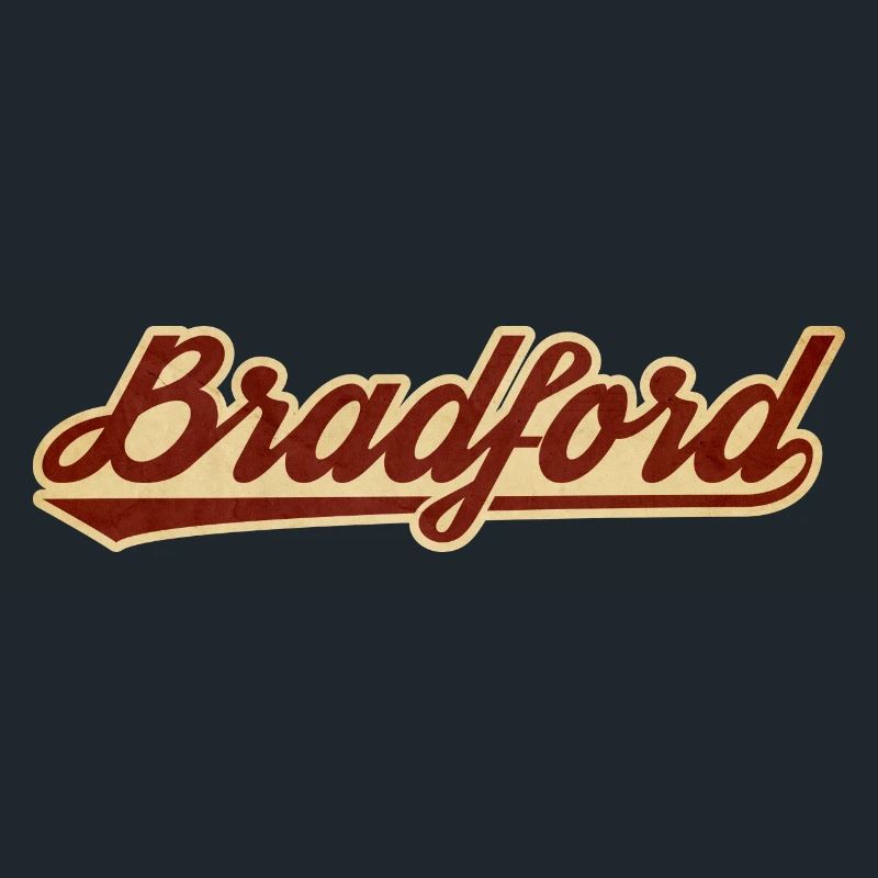 Bradford Vintage Script Logo