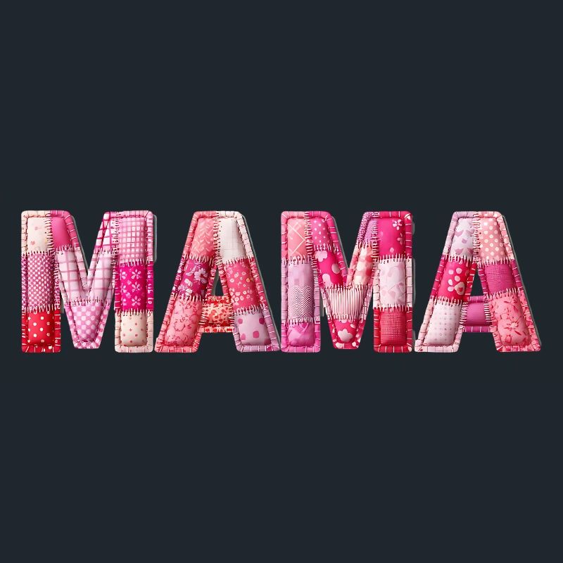 Mama Handmade Patchwork Schrift