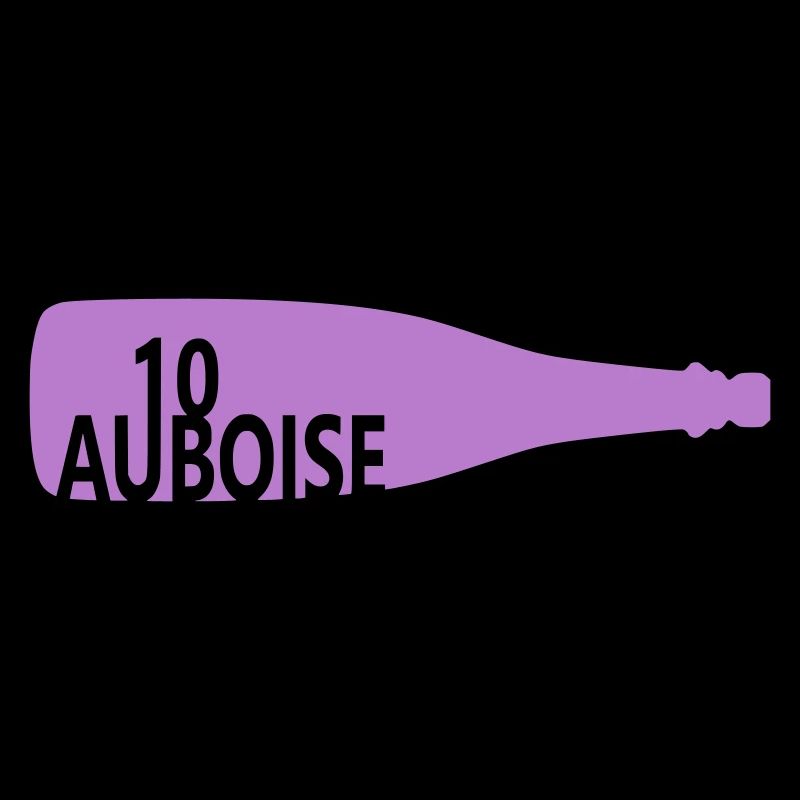 Bouteille de vin effervescent aube