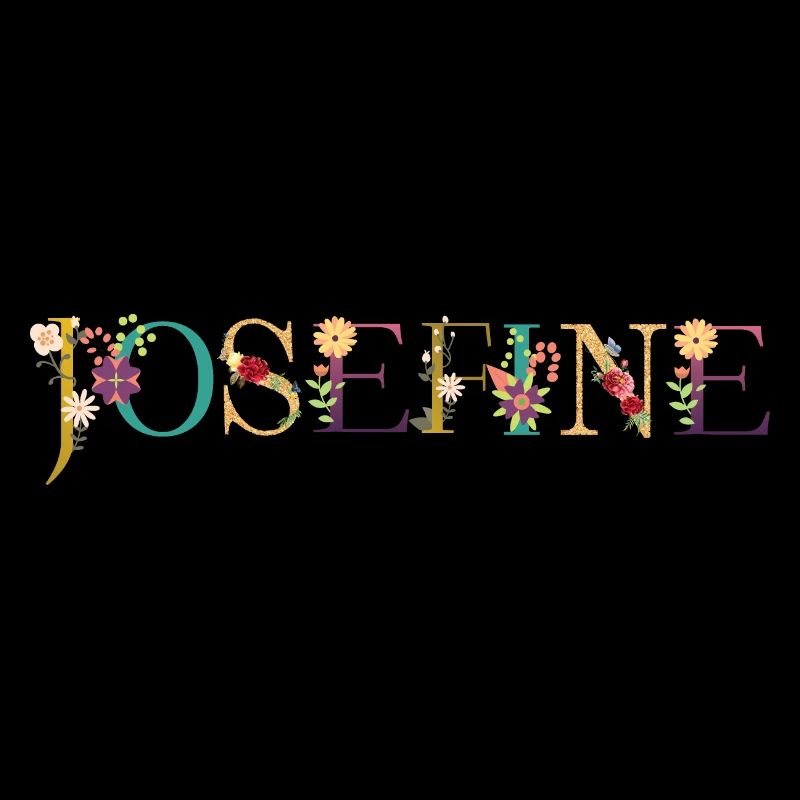 JOSEFINE Name mit Blumen geschmückt