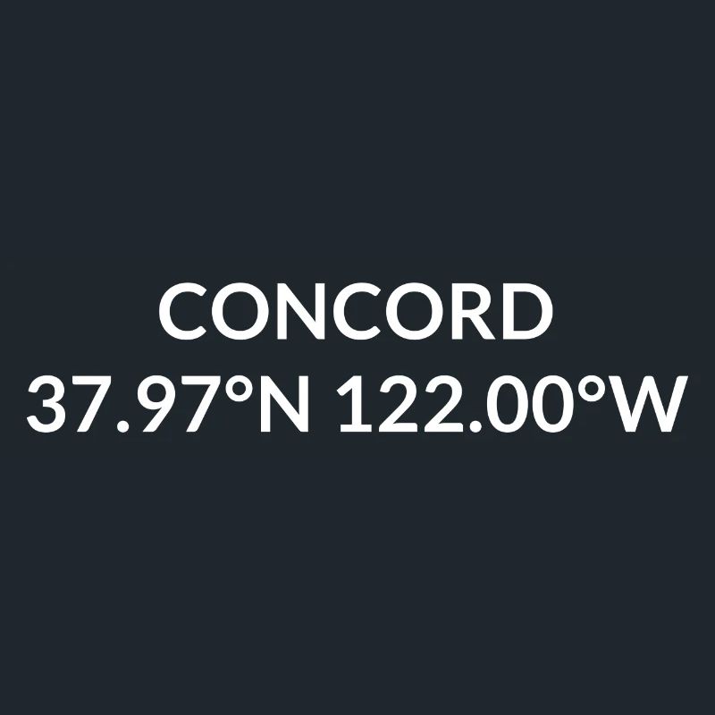 Concord California USA Coordinates
