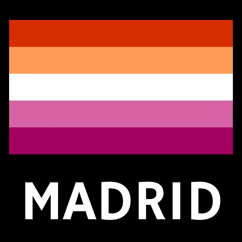 Lesbian Pride Flagge Madrid
