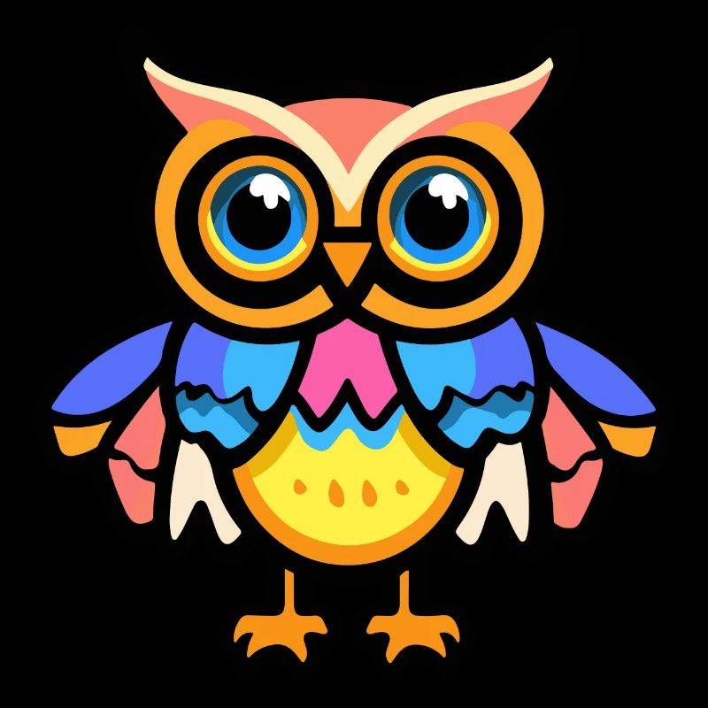 Eule Halloween Comic Lustig