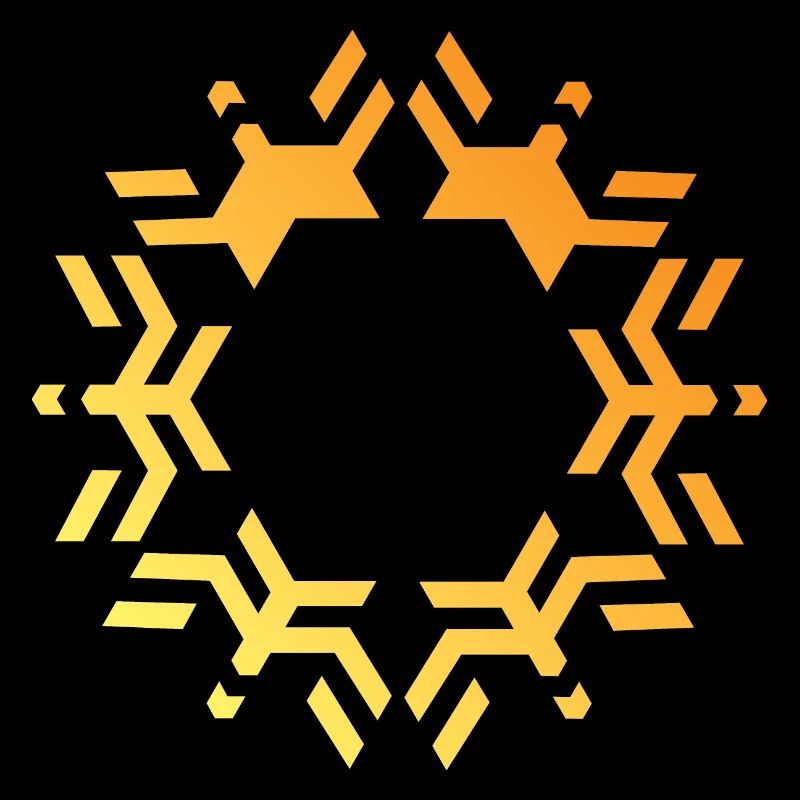 Snowflake icon Snow Star Logo icon