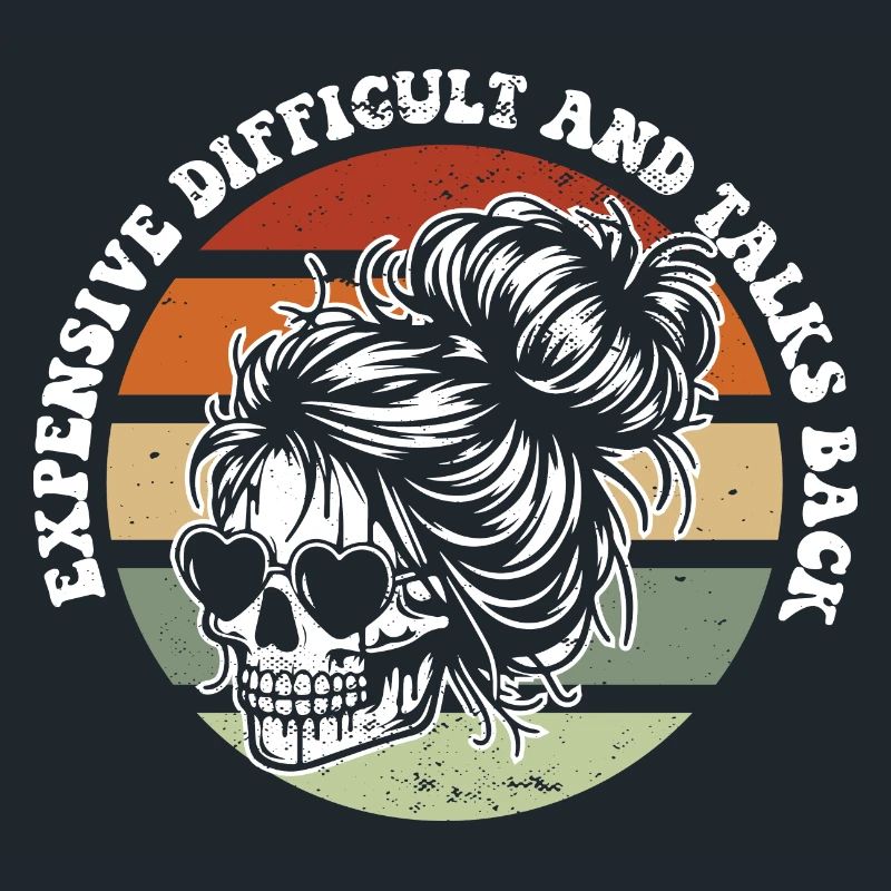 Skeleton Messy Bun Expensive Difficult And Talks