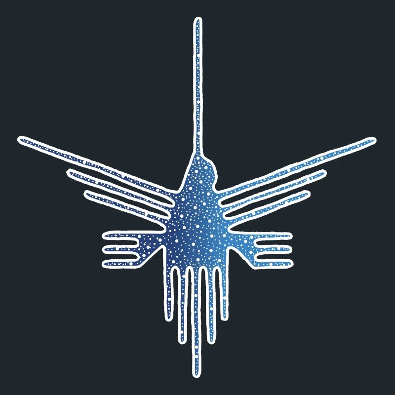 Nazca Bird on Starry Background