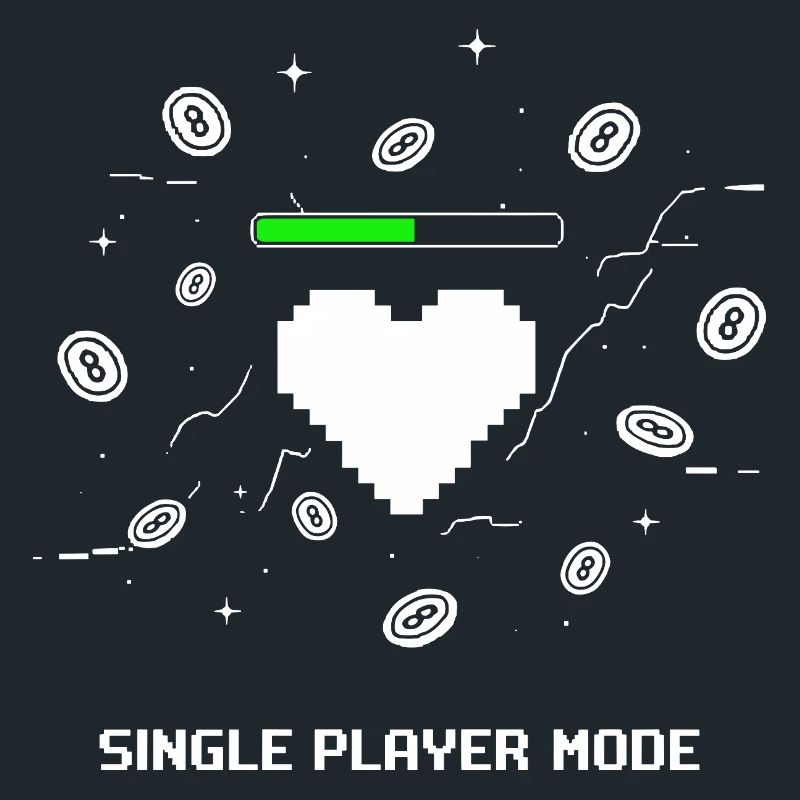 Single Player Mode Gamer Heart