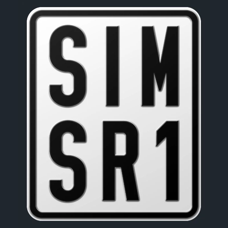 Simson SR1 Moped Kennzeichen