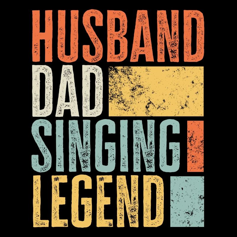 Singender Ehemann Vater Legendärer Vater Bester Retro