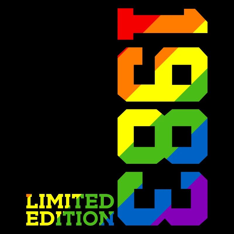 LGBTQ 1983 REGENBOGEN 43. GEBURTSTAG PRIDE