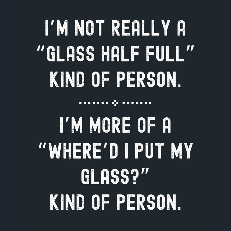 Glas halb voll oder leer
