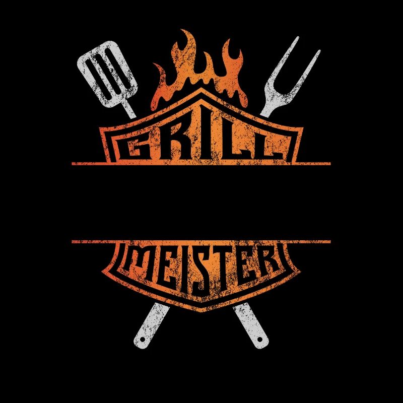 Grillmeister - eigener Name - Vatertag Geschenk