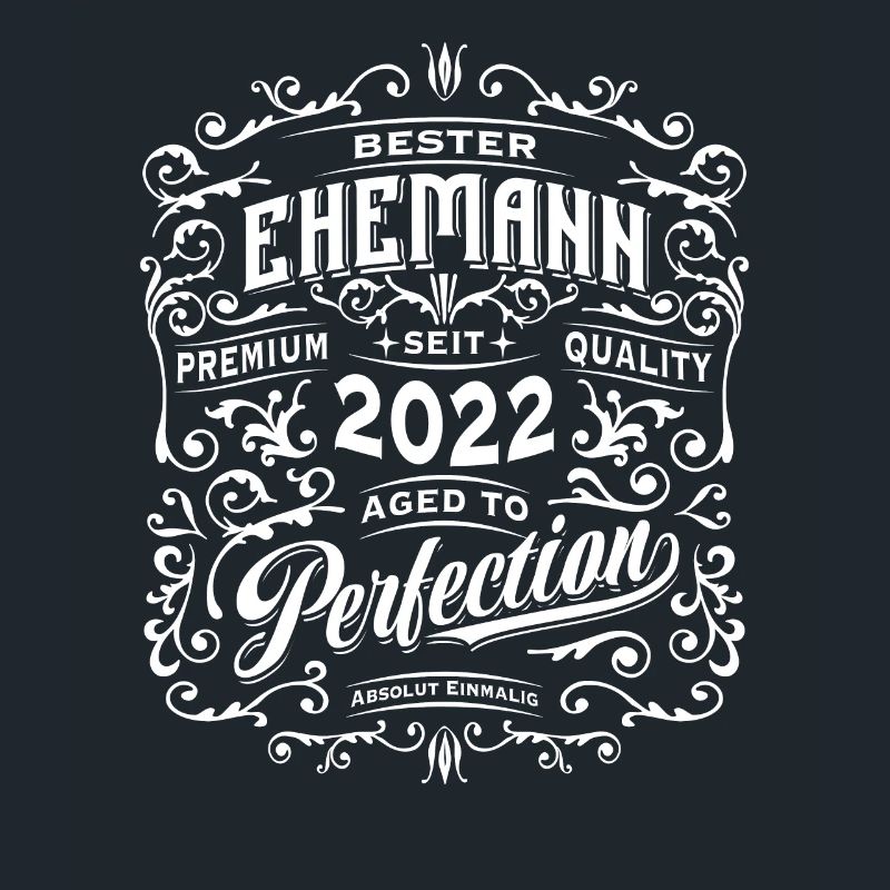 Bester Ehemann seit 2022, Retro, Hochzeitstag